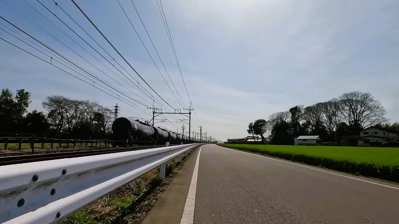 Japan Cycling | Utsunomiya Line 09: Oyama Sta. → Mamada Sta. → Nogi Sta. | 4K | March 2024