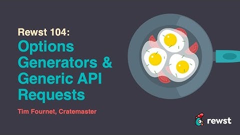 Rewst 104: Options Generators & Generic API Requests