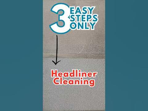 EASY👉 DIY Clean headliner at HOME. How to CLEAN headliner at home. #