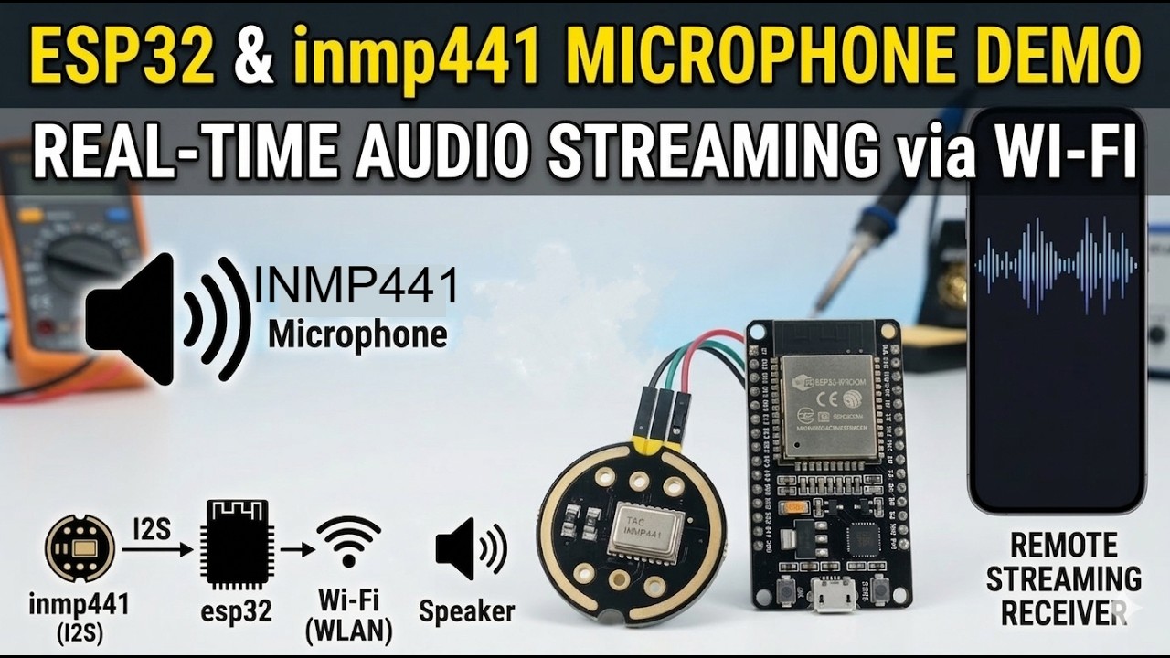 Wire Inmp441 How to use INMP441 with ESP32 || Demo Video of INMP441 Real Time ...