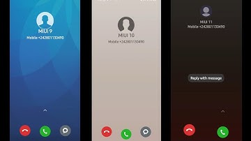 Xiaomi Miui9 VS Miui 10 VS Miui 11 incoming call Mi Ringtones