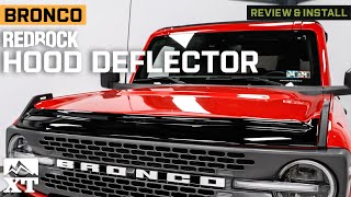 2021-2023 Bronco RedRock Hood Deflector Review & Install