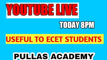 Live WITH Raju USEFUL FOR ECET STUDENTS ||ECET 2021