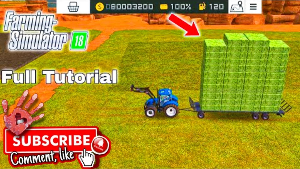 Farming Simulator 18 Full Tutorial | Bale Loading & Transport Complete Guide 🚜🌾 #fs18 