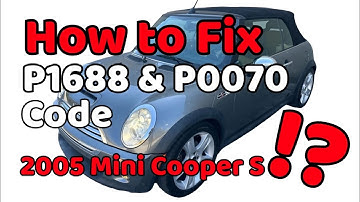 DIY How to Fix P1688 & P0070 Code (2005 Mini Cooper S)