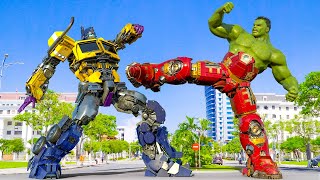 Transformers x Avengers #2024 - Optimus Prime vs Hulk Fight Scene | VFX COMOSIX [HD]