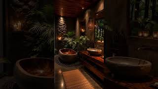 3 Stunning Bathroom Interior Styles Moody Boho, Tropical Luxe &amp; Neutral Spa #shorts