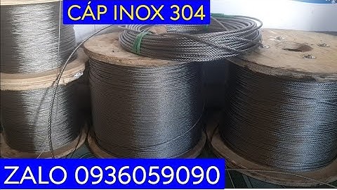 Cáp inox 304 thả cá. Cáp inox xiệt lạnh. Cáp inox làm chài điện bắt cá. Cáp inox 304 kích cá.