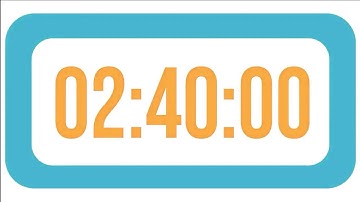 160 Minutes 02 40 HourCountdown  Timer Clock with Alarm Sound⏰🔔