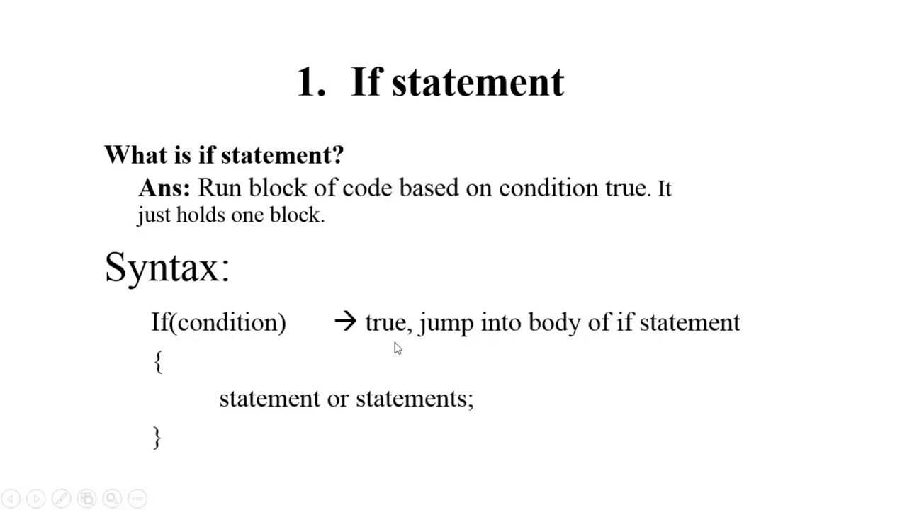 selection structures, if statement with flow chart and example - YouTube