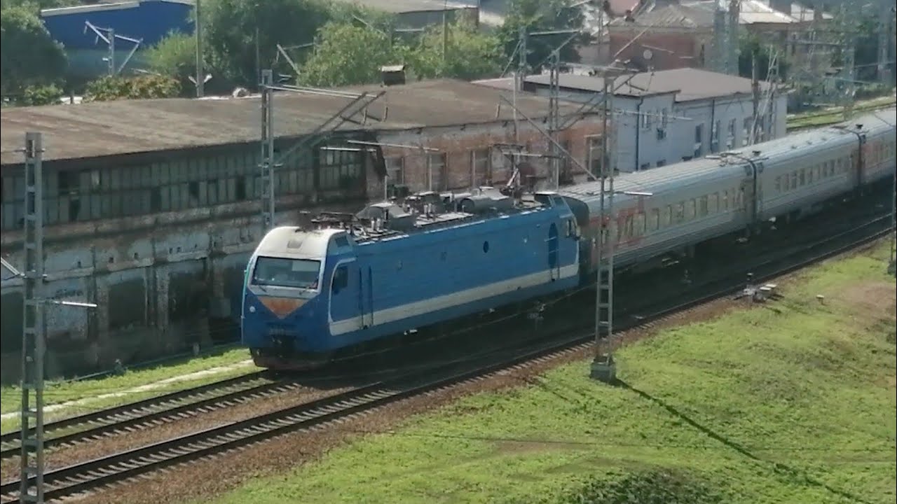 Электровоз ЭП1М 507 с поездом №472М Москва-Адлер. - YouTube