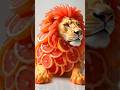 A Lion Made of Fruit?! 🍊🦁 | Mind-Blowing Fruit Art! #short