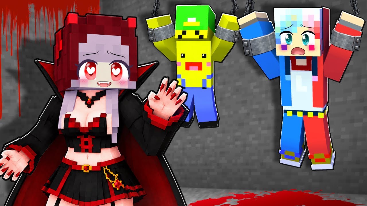【友達が吸血鬼⁉️🩸】ヴァンパイアに誘拐監禁されるマインクラフト🧛🏻【マイクラ】ぽっぴんず