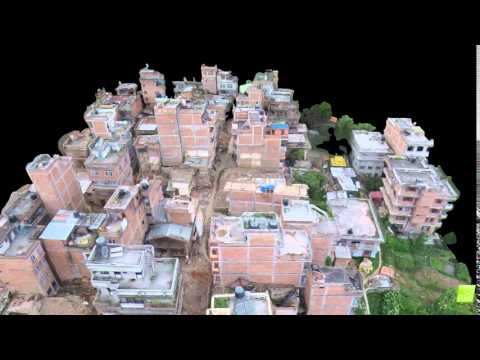 3D Model of Nepal Disaster Damage (Oblique)