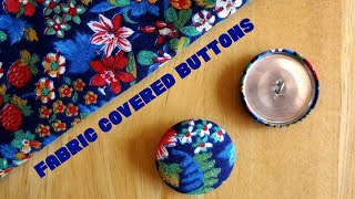 DIY Liberty Fabric Button Push Pin Art Tutorial