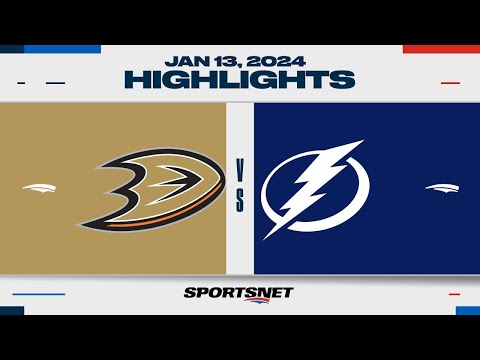 NHL Highlights | Ducks vs. Lightning - January 13, 2024