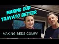 Living In A Travato  |  Making Travato Beds Comfortable | Travato 59K