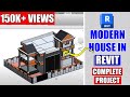 Revit Complete Project #11 | Modern House in Revit| Indian House Design