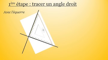 Tracer un rectangle avec son compas et son équerre