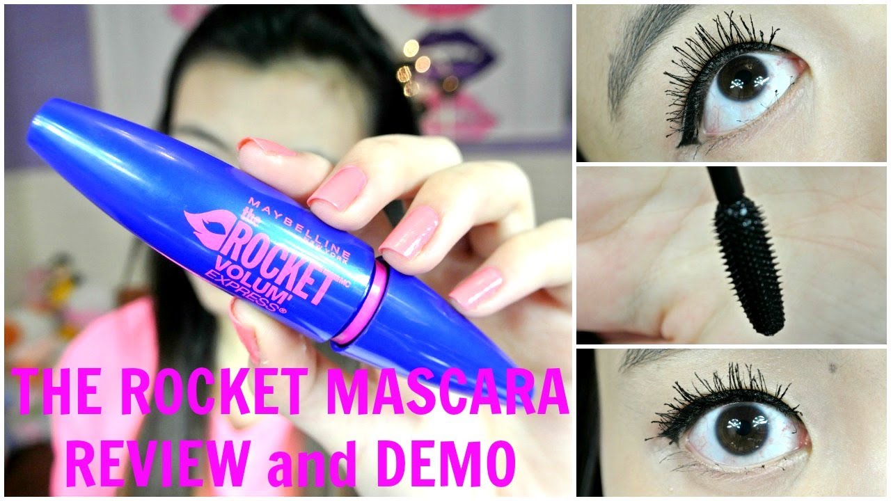 MMM}: Maybelline THE ROCKET VOLUME EXPRESS Mascara Review/Demo!! -