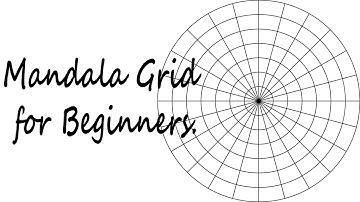 How to make a Mandala Grid |  For Beginners  | A step by step Tutorial #mandalagrid #forbeginners