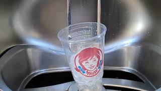 Refilling a Pineapple Fanta Zero Sugar soda at @Wendys