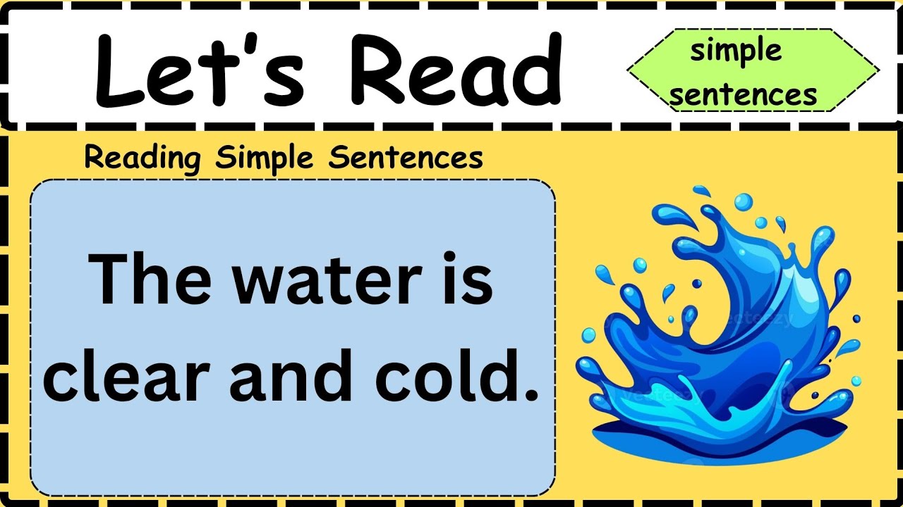#Easy #Reading Practice | 20 Simple #Sentences for Kids||Learn to Read | with Pictures #kidslearning