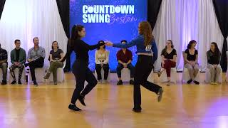 Countdown Swing Boston 23 24 Novice JnJ Finals Krystal Carhart and Kaitlyn McLaughlin