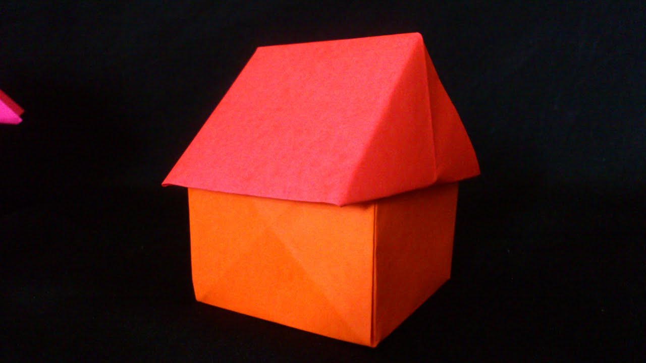 Cara Membuat Origami Rumah 3 Dimensi Origami Bangunan YouTube