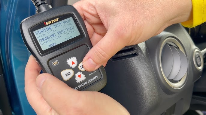 Viking jump starter battery capacity test multimeter