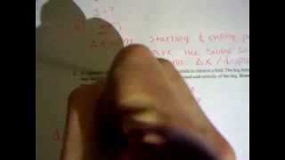 Worksheet #3: Constant Velocity Calculations #'s 1-3