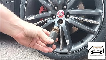 Jaguar XF Locking Wheel Nut Removal Using Laser 6972 Kit