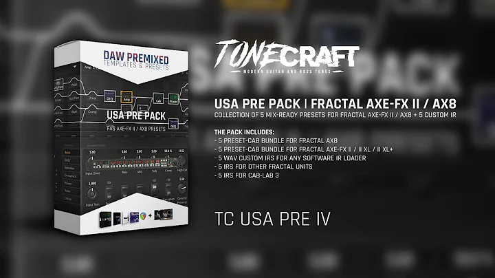 #TONECRAFT USA Pre Pack | Fractal AX8 / Axe Fx II / Presets