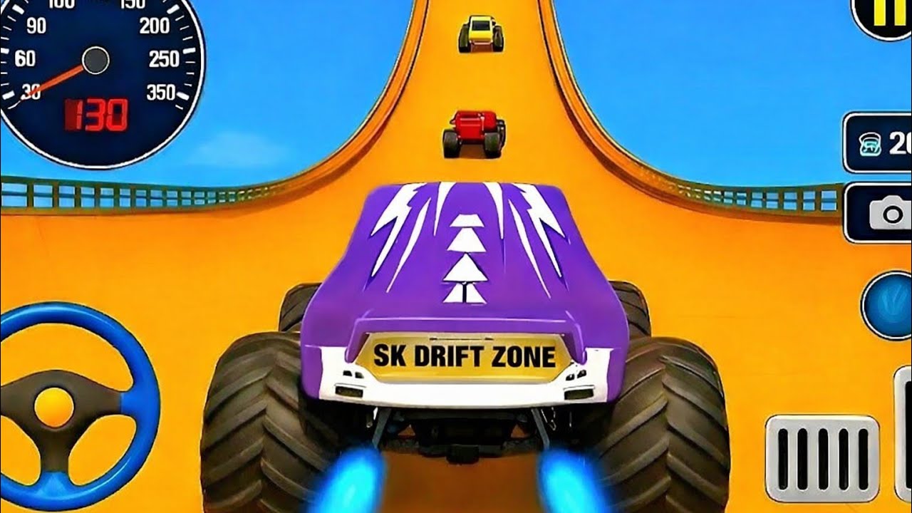 🔥Monster Truck Mega Ramp Race | SK Drift Zone Full Gameplay (Android)