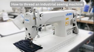 Details How to thread an industrial sewing machine (Juki DDL-8700-7) Guide