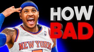 How BAD is Carmelo Anthony Actually?