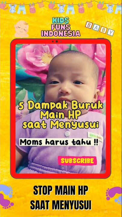 Dampak buruk main hp saat menyusui❗
