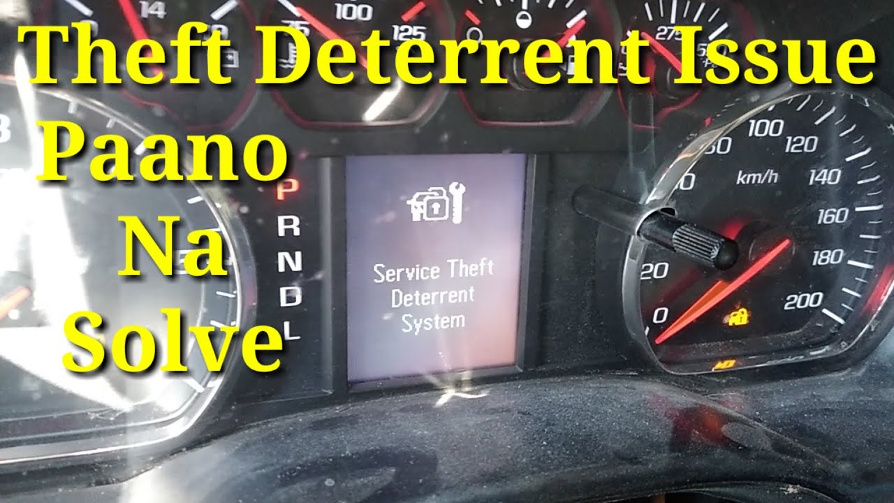 2014 Chevy Malibu Service Theft Deterrent System