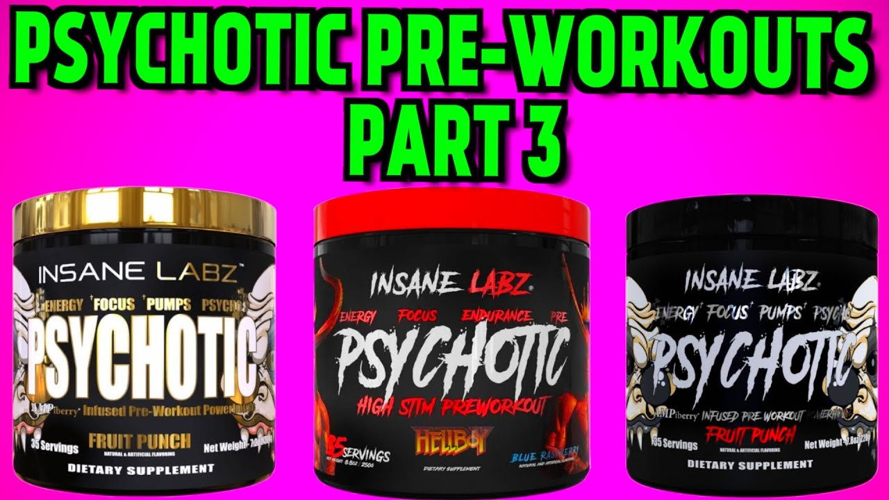 5 Day Psychotic Black Pre Workout for Push Pull Legs