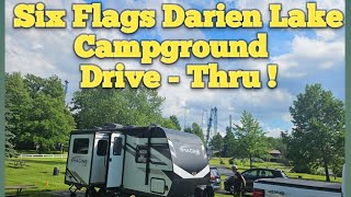 Six Flags Darien Lake Campground Dashcam Tour!
