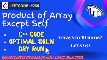 ⚡ Product of Array Except Self - Leetcode 238 | C++ DSA