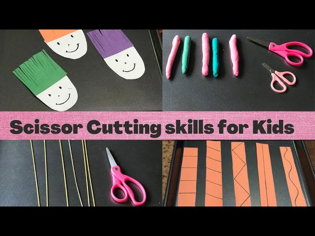 Play Dough Scissors-Preschool Training Scissors -Plastic Scissors