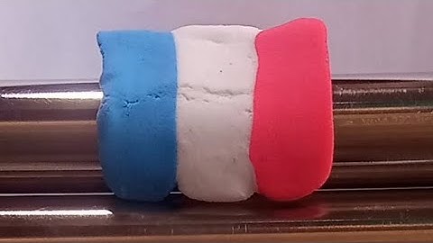 Satisfying France Flag Color Mixing | Blue, White & Red ASMR Paint Blend