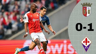 Sporting Braga vs Fiorentina (0-1), Jovic Goal Result..