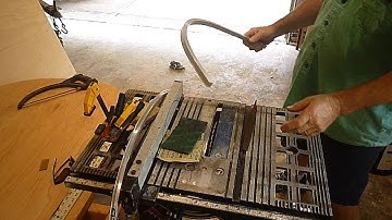 Teardrop camper build a 5x8 #5 hand bent rain gutters for my micro camper works for camper vans too