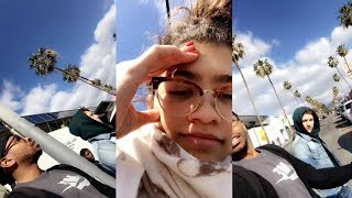 Zendaya | Snapchat Story | 22 February 2018 w/ Tom Holland & Darnell