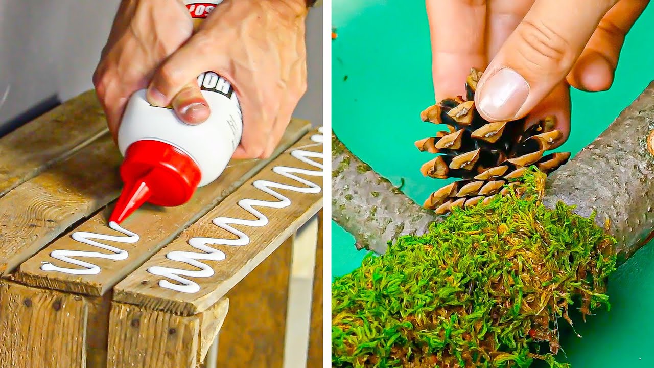 7 einfache IDEEN mit HOLZ für ein gemütliches Zuhause 🪵🤩 DIY MÖBEL und DIY DEKO aus HOLZ