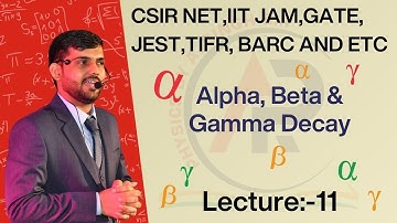 Lecture-11 Alpha, Beta & Gamma Decay