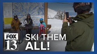 Kids hit the slopes to ski all 15 of Utah's ski resorts