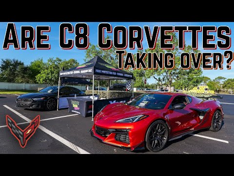 C8 Corvettes DOMINATE The Supercar Saturday Car Show!